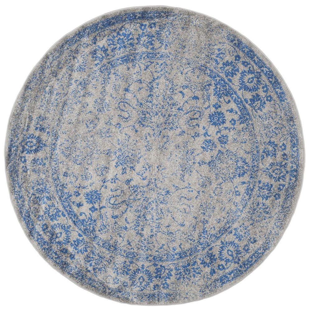 Safavieh Adirondack ADR109A-10R 10" x 10"  Grey/Blue Round Rug, , large