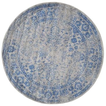 Safavieh Adirondack ADR109A-10R 10" x 10"  Grey/Blue Round Rug, , large