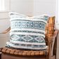 Safavieh Remmi Pillow in Teal/Beige, , large