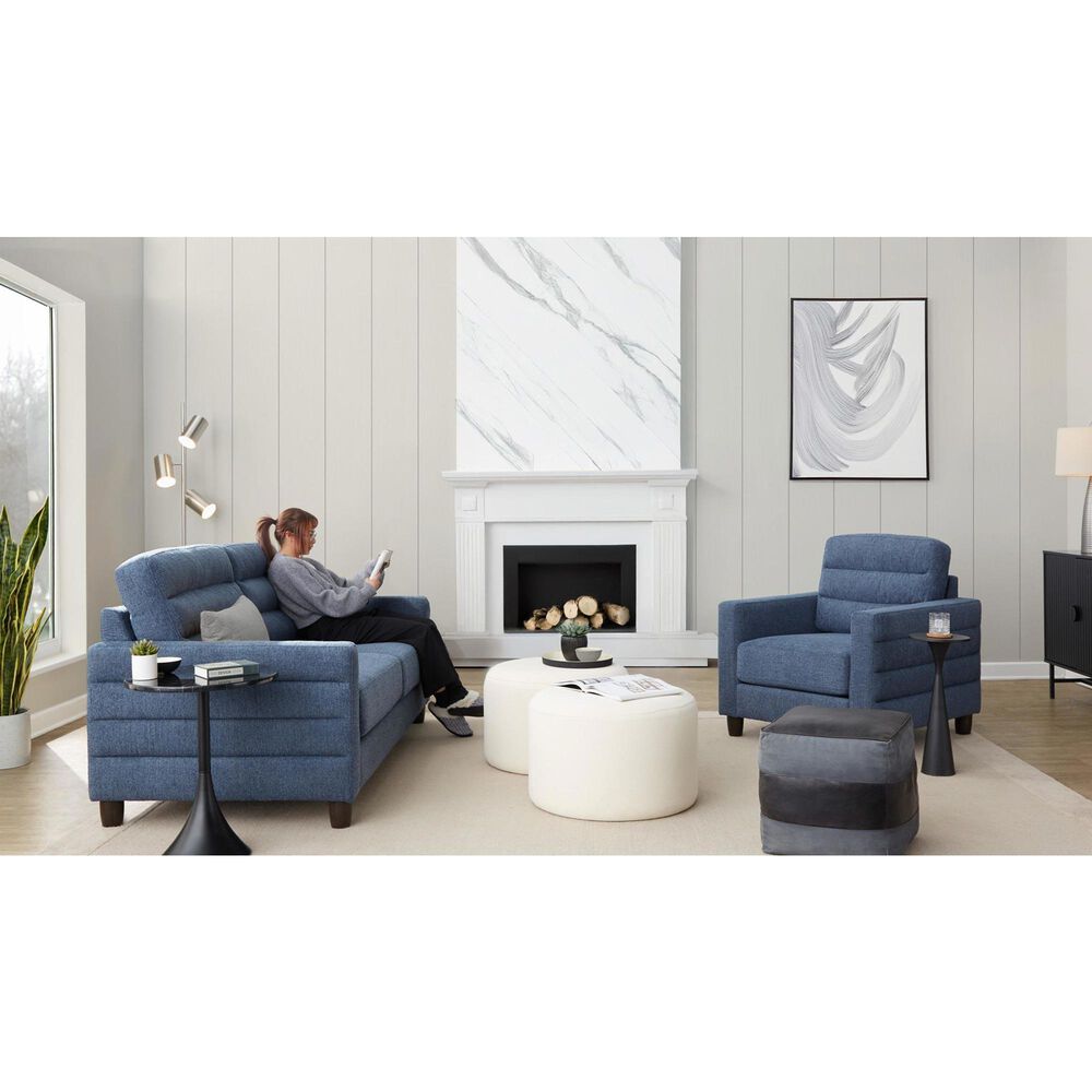 LumiSource Willow Accent Chair in Blue, , large