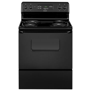 Hotpoint 30" Free-Standing Standard Clean Electric Range in Black, , large
