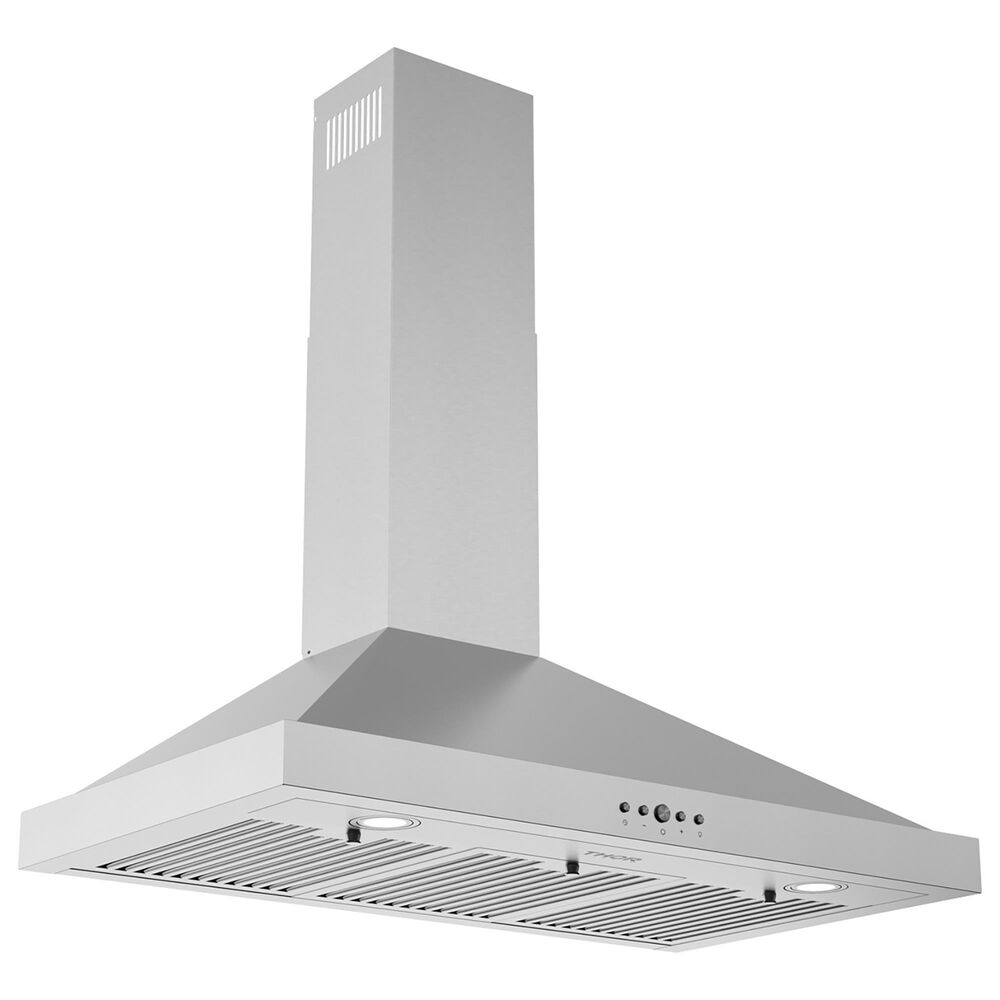 Thor Kitchen 36" Wall Mount Chimney Range Hood with 350 CFM in Stainless Steel, , large