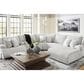 Ashley Top Tier 6-Piece Manual Reclining Sectional with Chaise in Alloy, , large