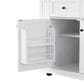 HOMLUX 48" Kitchen Island with Drop Leaf in White and Natural, , large