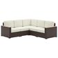 Homestyles Palm Springs 3-Piece Patio Sectional Set in Brown, , large