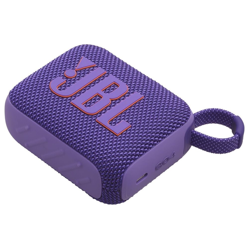 JBL Go 4 Portable Waterproof Bluetooth Speaker in Purple, , large