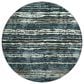 Dalyn Rug Company Brisbane Striped 8" Round Midnight Area Rug, , large