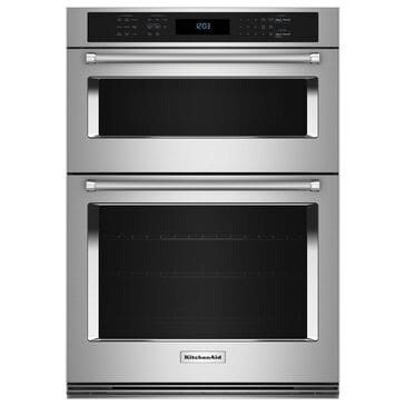 KitchenAid 30" Electric Microwave Wall Oven Combo with Air Fry Mode in PrintShield Stainless Steel, , large