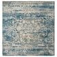 Safavieh Aria ARA156B 6"6" Square Blue and Creme Area Rug, , large