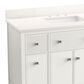 Kohler Malin 48" Single Bathroom Vanity in White with 3 cm White Quartz Top and Rectangular Sink, , large