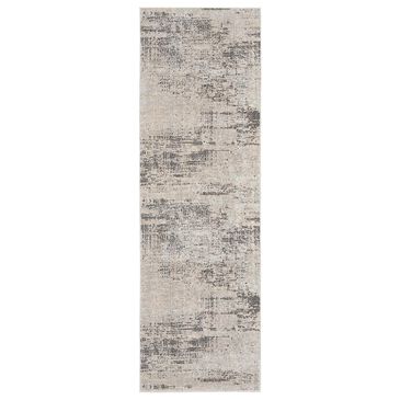 Nourison Rush 2"3" x 10" Ivory and Beige Runner, , large