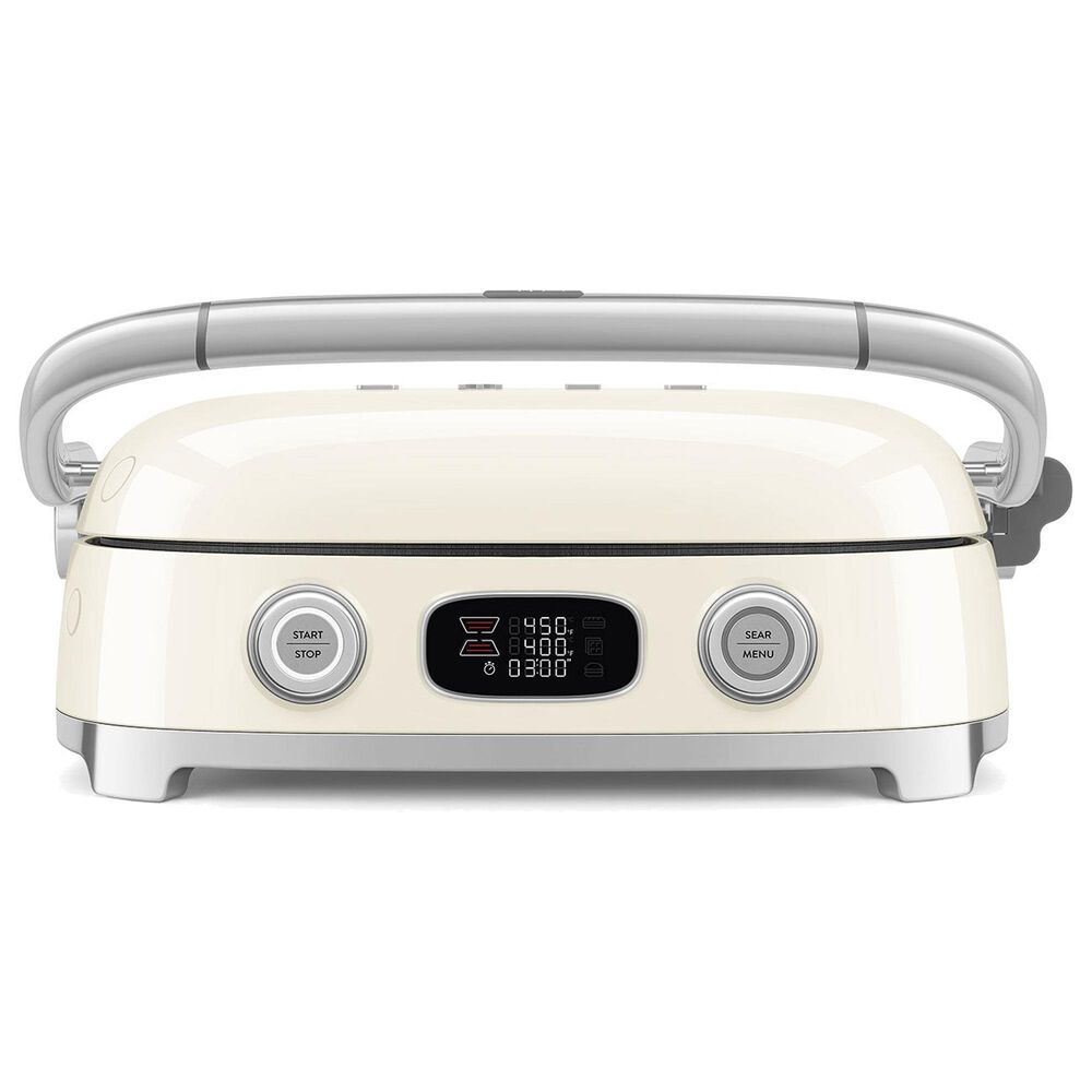 SMEG 19" Retro Style Multi-Use Grill in Cream, , large