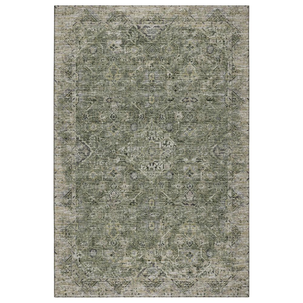 Dalyn Rug Company Tuscany 2"6" x 12" Green Indoor/Outdoor Runner, , large