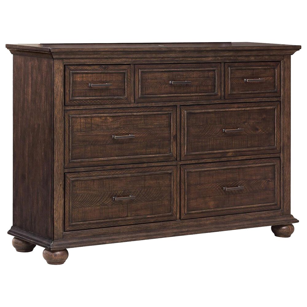 Samuel Lawrence Chatham Park 7 Drawer Dresser in Chattered Tobacco, , large