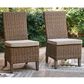 Ashley Laguna Heights Patio Side Chair with Cushion in Beige (Set of 2), , large