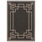 Surya Alfresco 3"7" x 5"7" Black, Brown and Beige Indoor/Outdoor Area Rug, , large