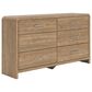 Ashley Gramburg 3 Piece Twin Platform Panel Bedroom Set in Warm Brown, , large