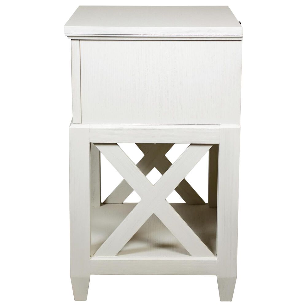 Shannon Hills Osborne 1-Drawer Nightstand in Winter White, , large