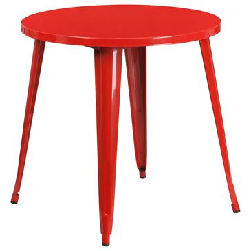 Flash Furniture 30" Round Table in Red, , large