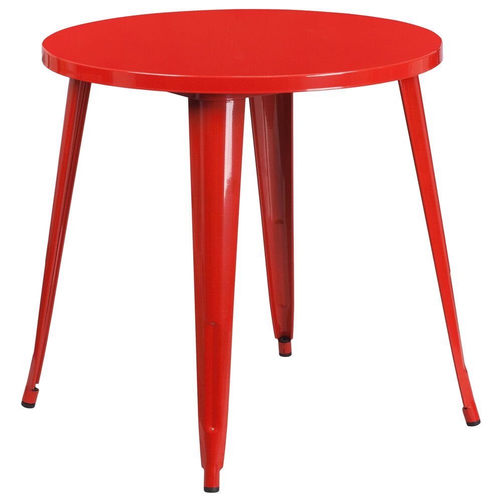 Flash Furniture 30" Round Table in Red, , large