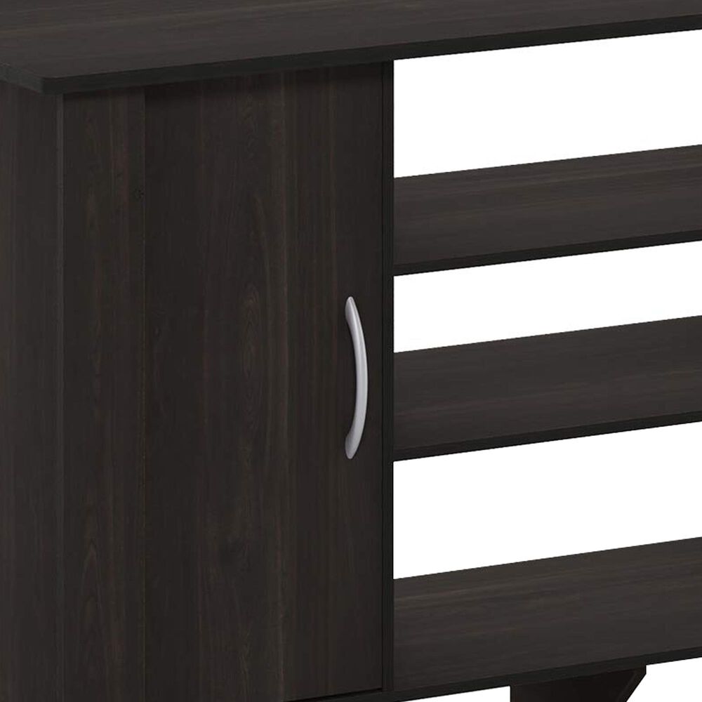 HOMLUX 42.1" Modern TV Stand Entertainment Center with 2-Door in Espresso, , large