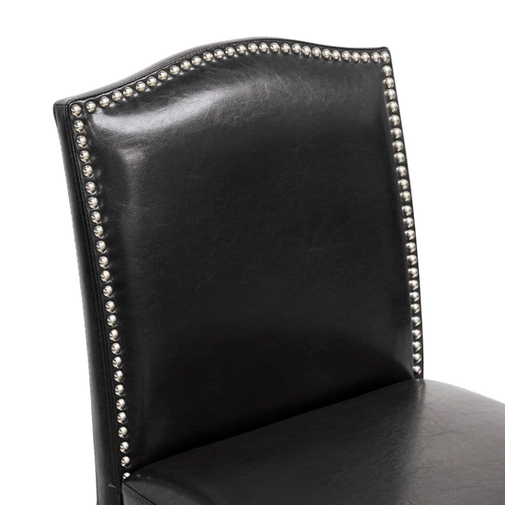 Baxton Studio Libra Bar Stool in Black (Set of 2), , large