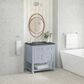 James Martin Vanities Breckenridge 30" Single Bathroom Vanity in Serenity Blue with 3 cm Parisien Bleu Quartz Top and Rectangular Sink, , large