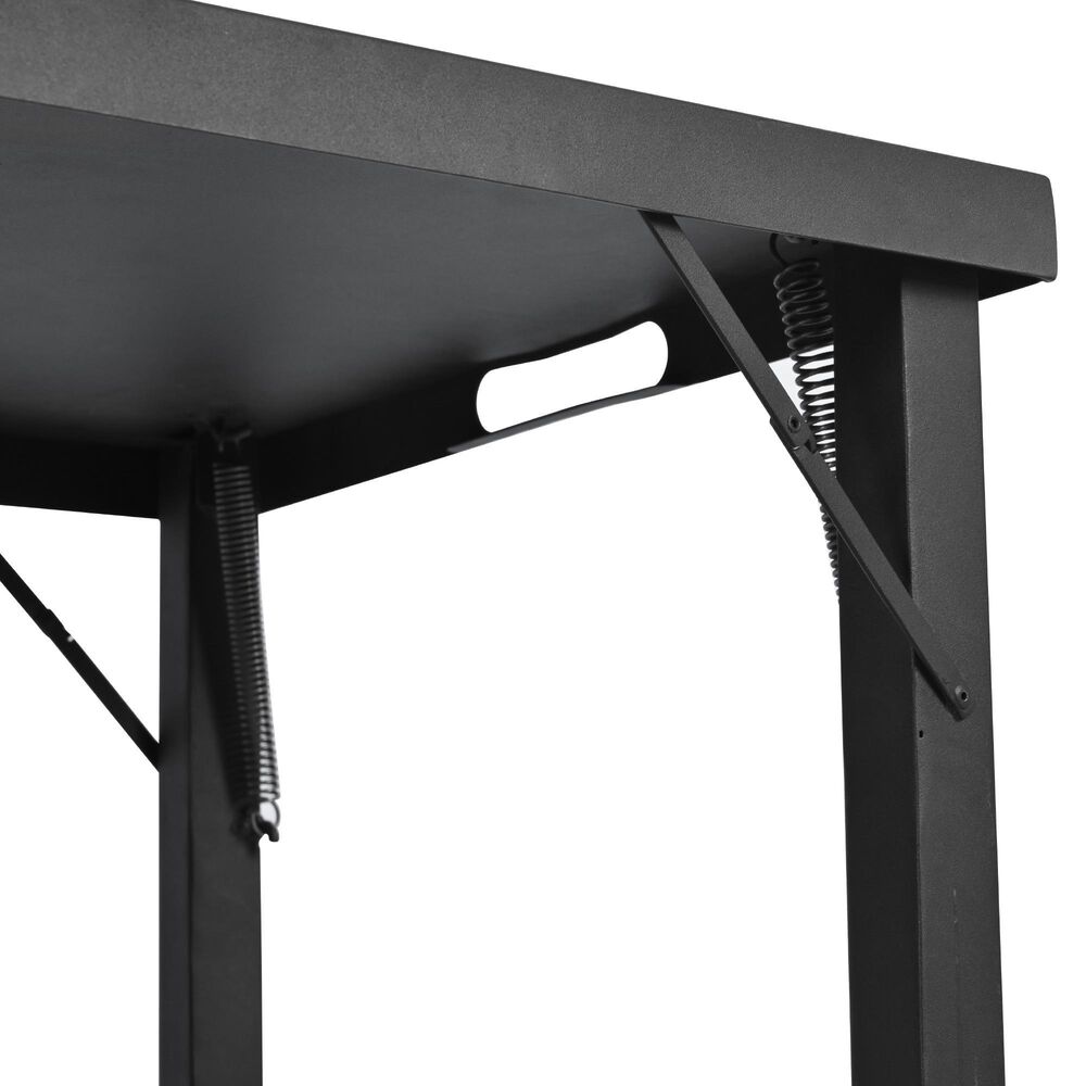 Hearth and Haven Patio Serving Cart in Matte Black, , large