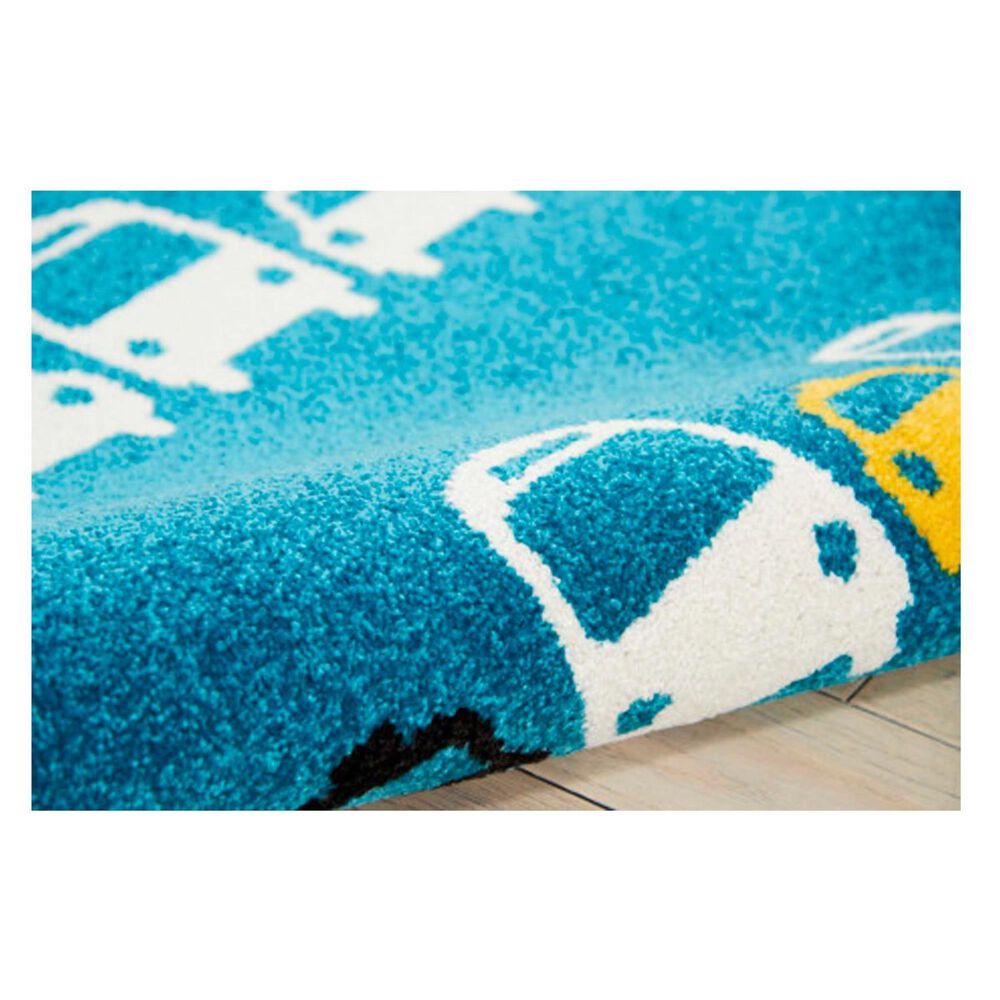 Nourison Miles DS200 4' x 6' Blue Kids Rug Nebraska Furniture Mart