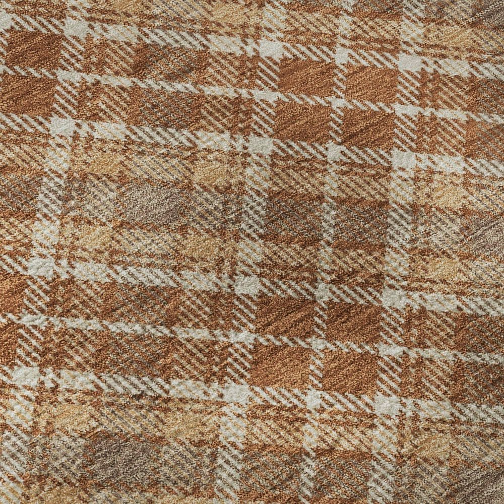 Dalyn Rug Company Soft Essentials Plaid Paprika 10' x 14' Indoor/Outdoor Area Rug, , large