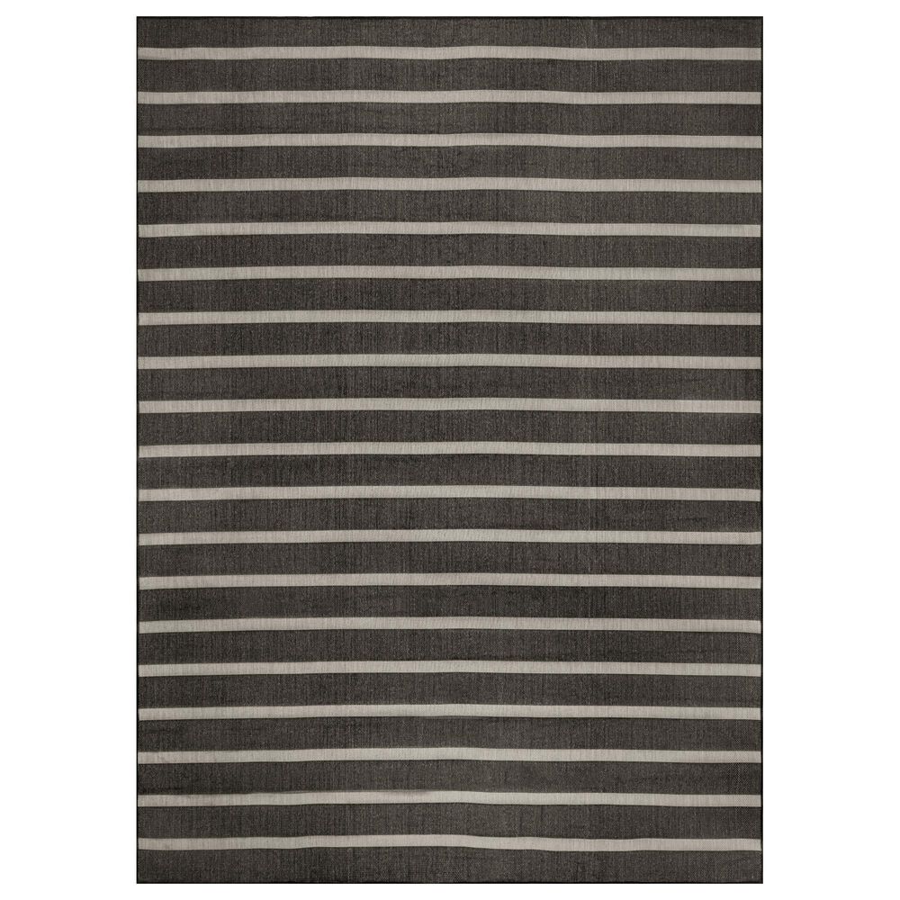 Nourison Positano POS03 Black and Ivory 8&#39; x 10&#39; Indoor/Outdoor Area Rug, , large