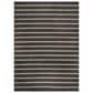 Nourison Positano POS03 Black and Ivory 8" x 10" Indoor/Outdoor Area Rug, , large