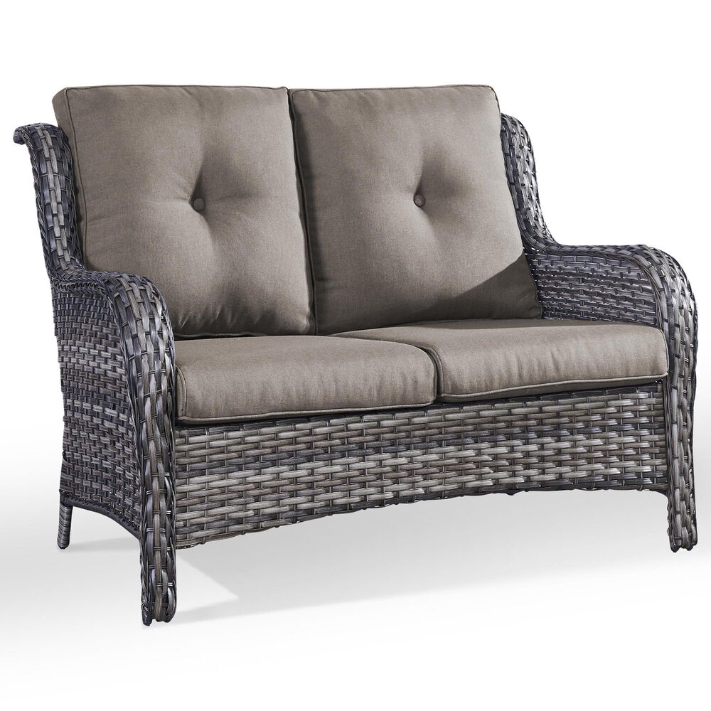 Sunwell Garden Patio Loveseat in Gray, , large
