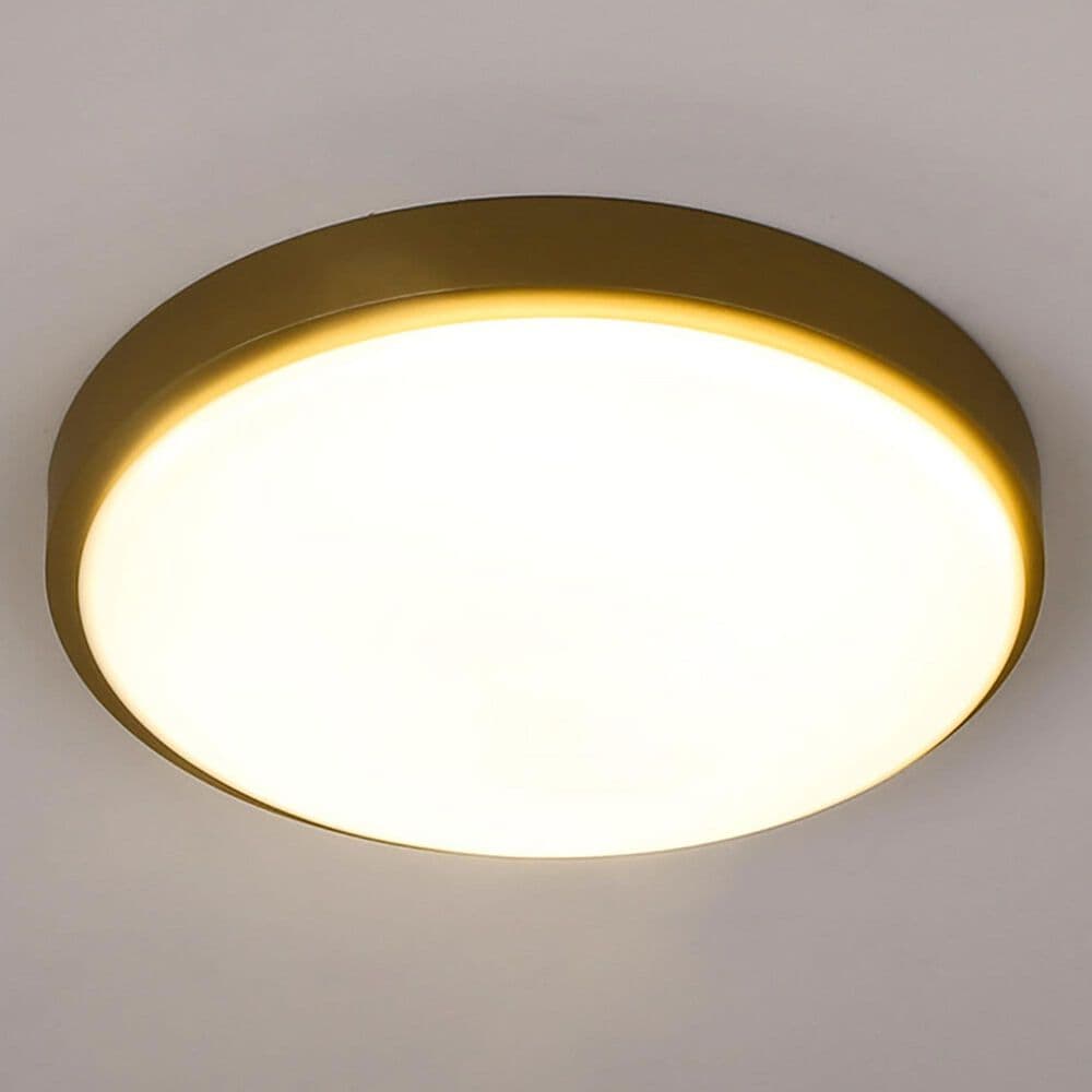 Golden Lighting 12.25&quot; Gabi Flush Mount in Brushed Champagne Bronze, , large