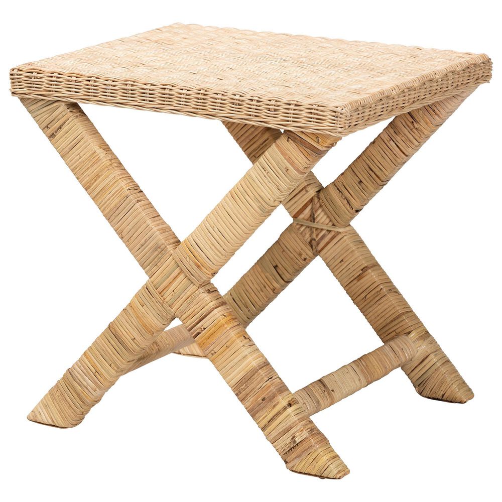 Baxton Studio Farica Accent Bench in Natural Brown, , large