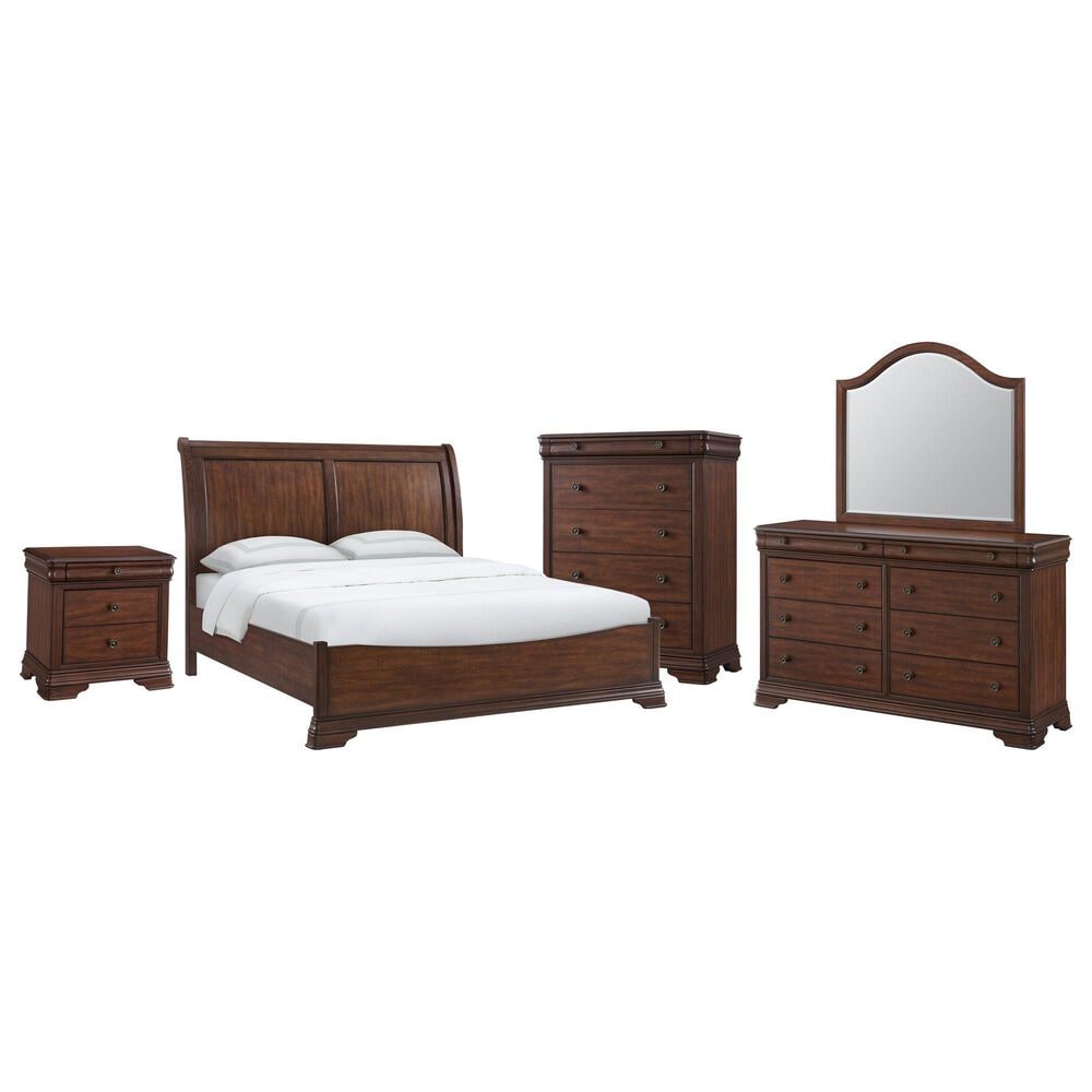 Mayberry Hill Phillipe 5-Piece King Bedroom Set in Cherry, , large