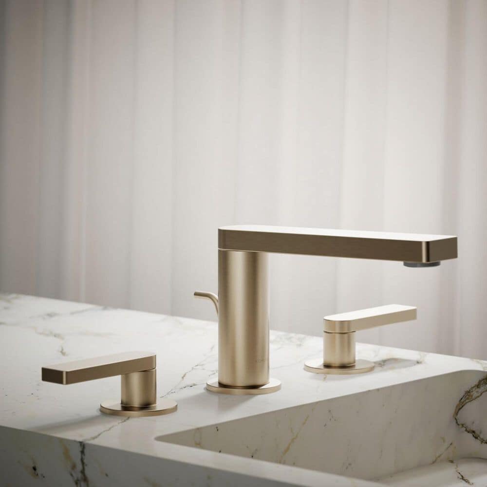 Kohler Composed Widespread Bathroom Sink Faucet in Vibrant Brushed Bronze, , large