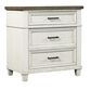 Riva Ridge Caraway 4 Piece Queen Storage Bedroom Set in Aged Ivory and Brown with USB Ports, , large