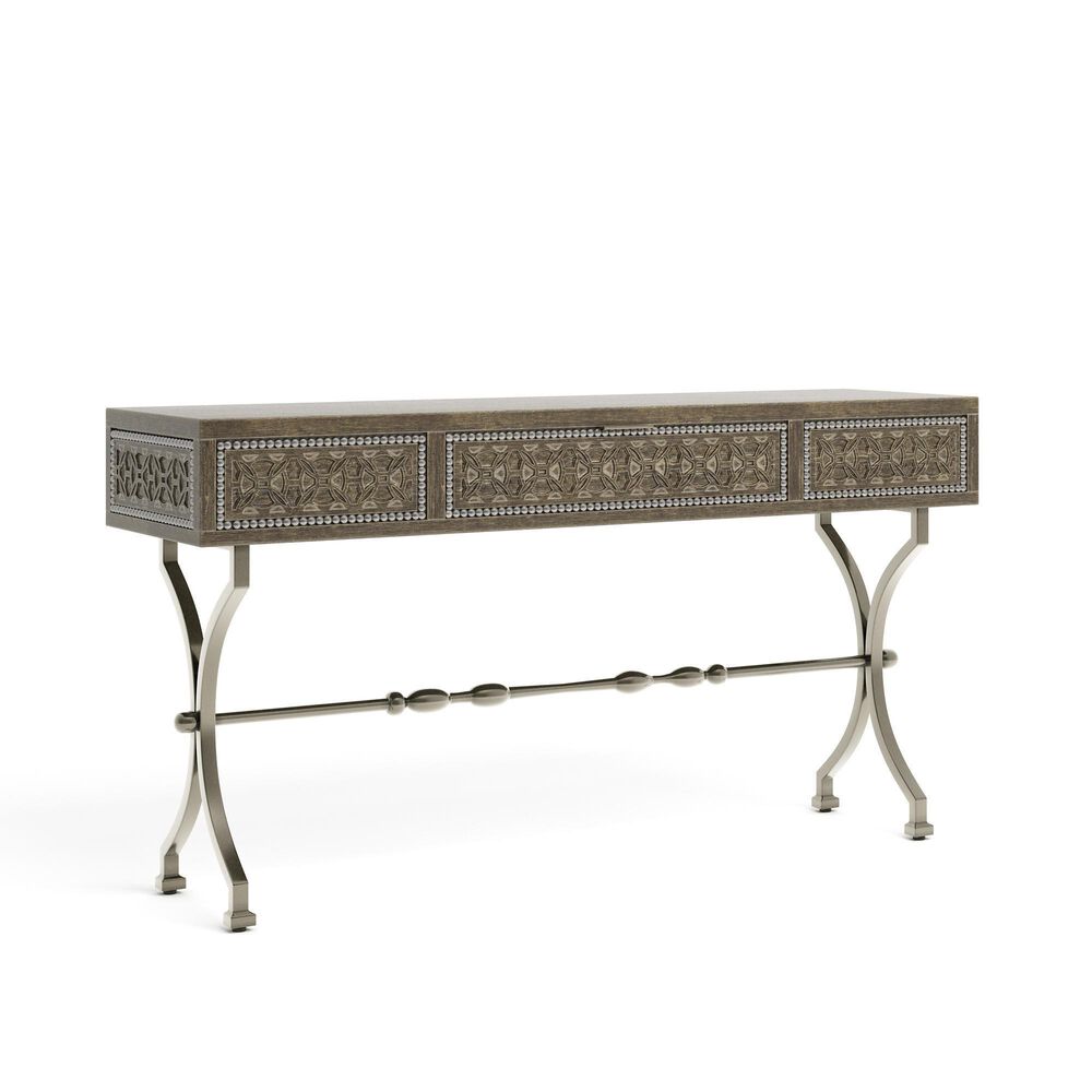Signature Design by Ashley Quinnland Console Sofa Table in Antique