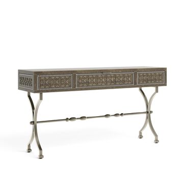 Signature Design by Ashley Quinnland Console Sofa Table in Antique Black, , large