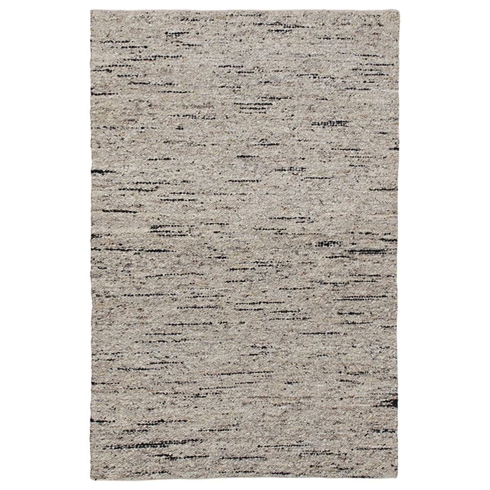 L&R Resources Kingston Abstract 9" x 12" White and Black Area Rug, , large