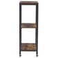 Ashley Bevinfield Bar Cart in Antiqued Brown and Black, , large