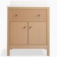 Kohler Malin 30" Single Bathroom Vanity in White Oak with 3 cm White Quartz Top and Rectangular Sink, , large