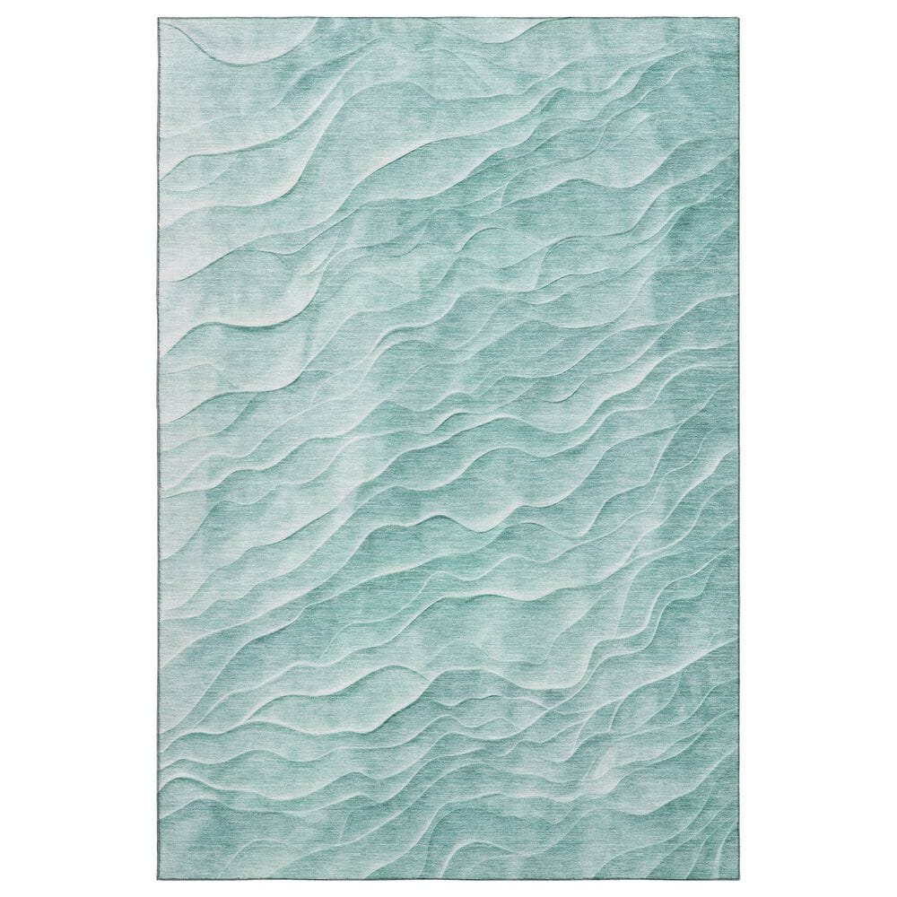Dalyn Rug Company Pacifica PA1 10" x 14" Aqua Area Rug, , large