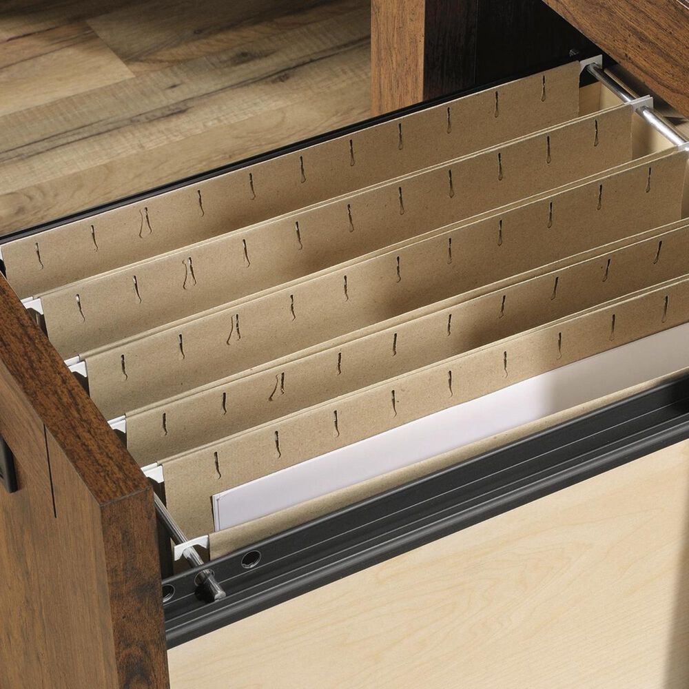 Sauder Carson Forge Computer Desk in Washington Cherry, , large