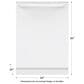 Frigidaire 24" Built-In Dishwasher with DishSense and MaxDry in White, , large