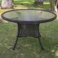 International Caravan Riviera 5-Piece Outdoor Dining Set in Antique Pecan, , large
