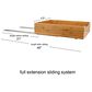 Household Essentials Glidez 17" 1-Tier Pull-Out/Slide-Out Storage Organizer for Under Cabinet Use in Natural, , large