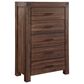 Urban Home Meadow 5-Drawer Chest in Distressed Brick Brown, , large