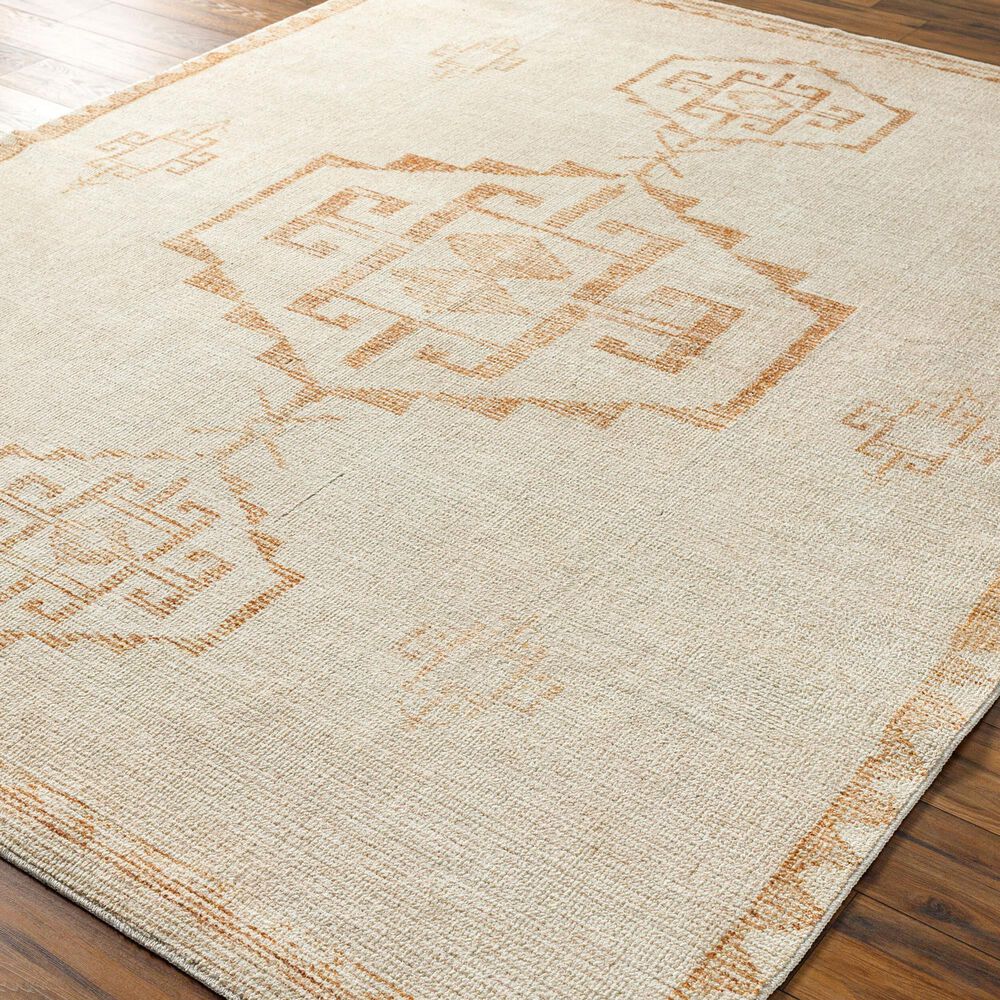 Surya Solana 6&#39;7&quot; x 9&#39; Ivory and Burnt Orange Area Rug, , large